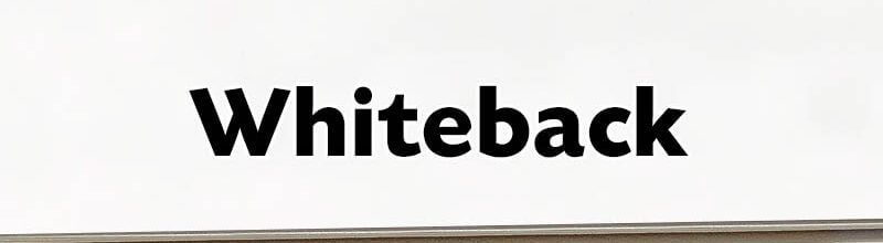 1 Sided - Whiteback